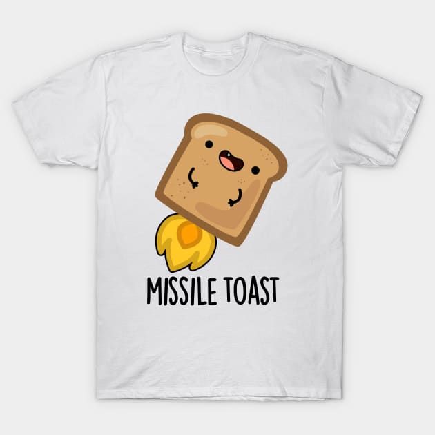 Missile Toast Funny Mistletoe Puns T-Shirt by punnybone